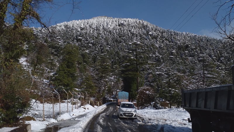 Snow Drive Dharamshala